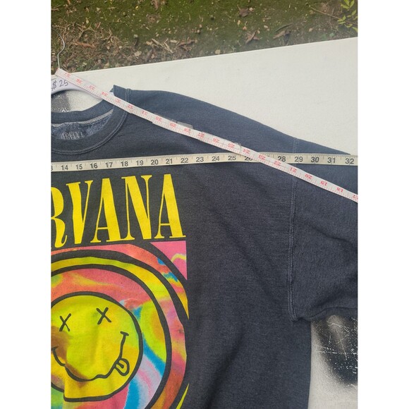 Nirvana Crewneck Oversized Sweatshirt Official Merch Grunge - Picture 9 of 9